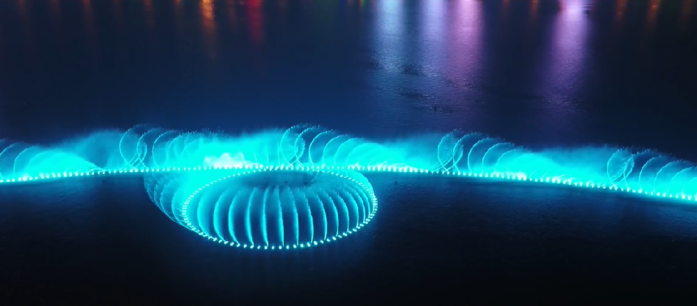 鄭州雙鶴湖音樂(lè)噴泉